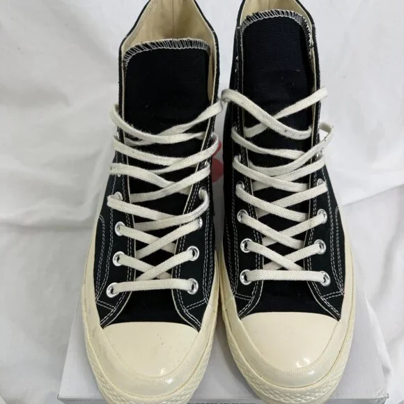 Converse x Comme des Garçons PLAY Chuck Taylor All Star High Top Black SZ 11 - Picture 5 of 12